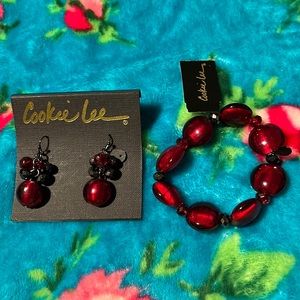 Cookie Lee Matching Set earrings bracelet NWT❤️